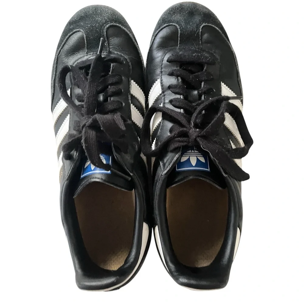 adidas Black and White Samba Sneakers - Picture 2 of 4